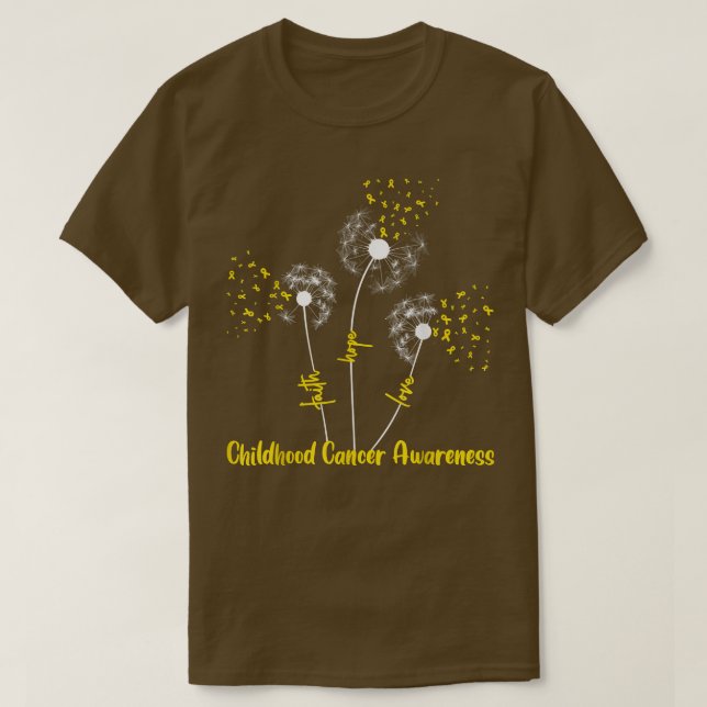 T-shirt Sensibilisation au cancer de l'enfance Foi Espoir  (Design devant)