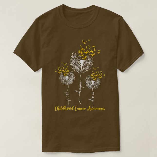 T-shirt Sensibilisation au cancer de l'enfance Foi Espoir  (Design devant)