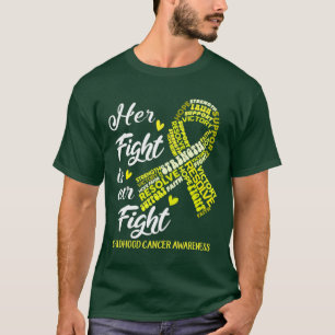 T-shirt Sensibilisation au cancer de l'enfance Sa lutte es