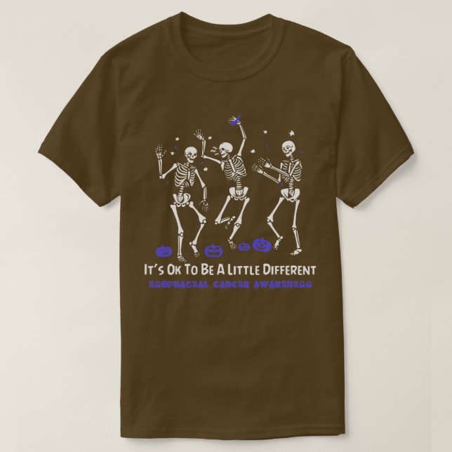 T-shirt Sensibilisation Au Cancer De L'Esophage C'Est Ok D (Design devant)