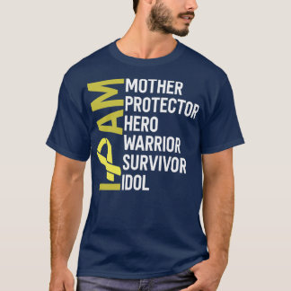 T-shirt Sensibilisation au cancer de l'os Je suis Mère Hér
