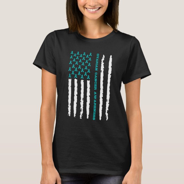 T-shirt Sensibilisation au cancer de l'ovaire (Devant)