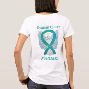 T-shirt Sensibilisation au cancer de l'ovaire Ruban Angel