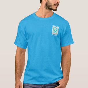 T-shirt Sensibilisation au cancer de l'ovaire Ruban Angel