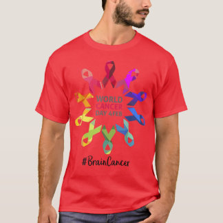 T-shirt Sensibilisation au cancer du cerveau Journée mondi