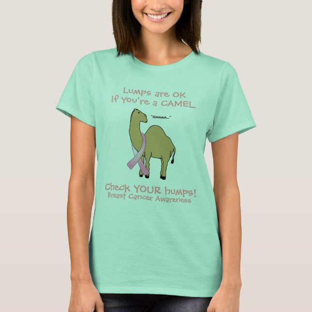T-shirt Sensibilisation au cancer du chameau (Devant)