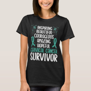 T-shirt Sensibilisation au cancer du col utérin Ruban Canc