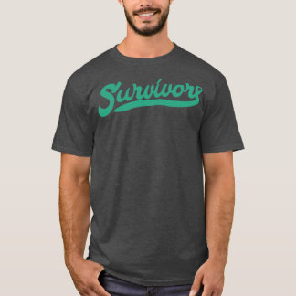 T-shirt Sensibilisation au cancer du foie Survivant Green 