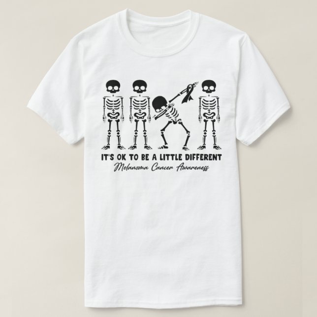 T-shirt Sensibilisation au cancer du mélanome C'est bien d (Design devant)