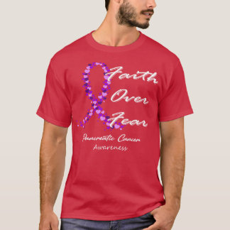 T-shirt Sensibilisation au cancer du pancréas La peur dans