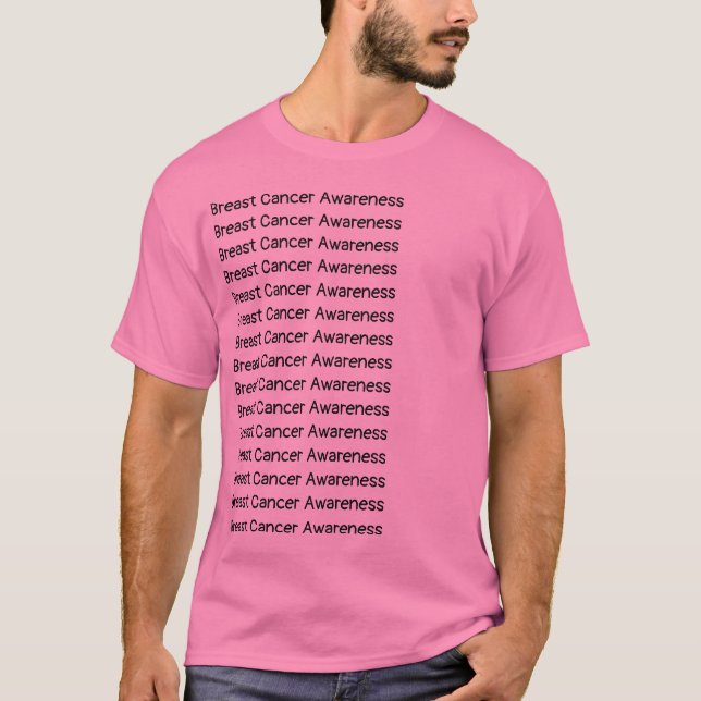 T-shirt Sensibilisation au cancer du sein (Devant)