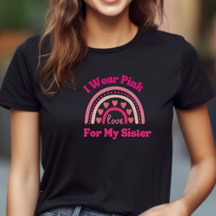 T-shirt Sensibilisation au cancer du sein Arc-en-ciel