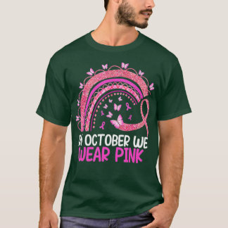 T-shirt Sensibilisation au cancer du sein Arc-en-ciel En O