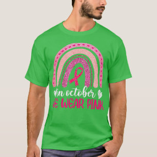 T-shirt Sensibilisation au cancer du sein Arc-en-ciel En O