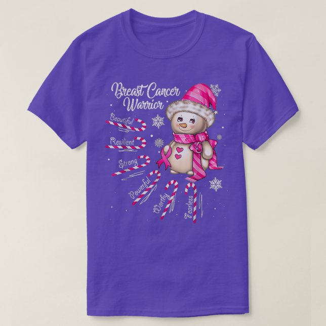 T-shirt Sensibilisation au cancer du sein Belle résistance (Design devant)
