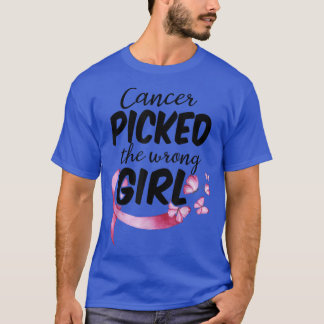 T-shirt Sensibilisation au cancer du sein Cancer attrapé l