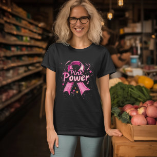 T-shirt Sensibilisation au cancer du sein de l'énergie ros