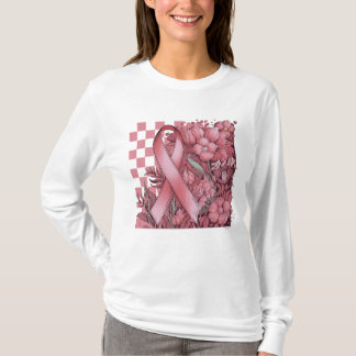 T-shirt Sensibilisation au cancer du sein floral