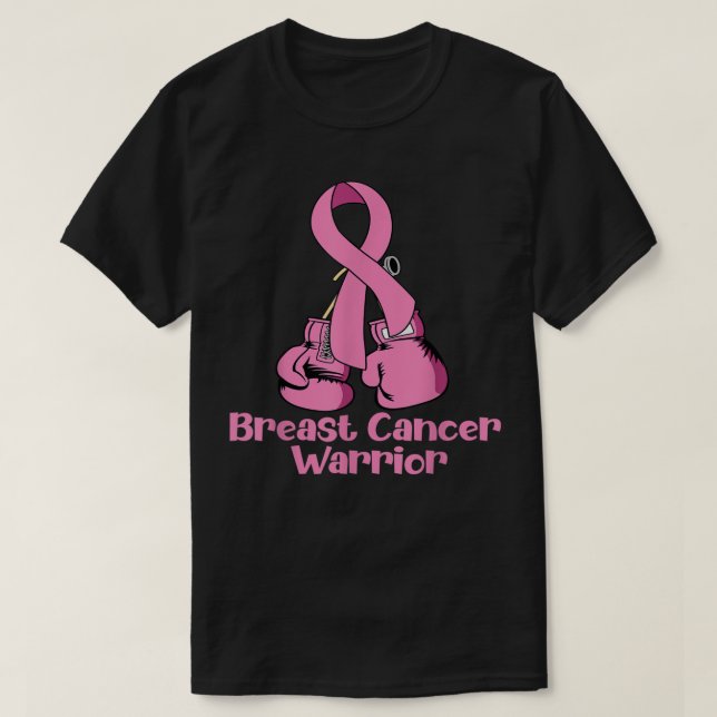 T-shirt Sensibilisation au cancer du sein Gants en boîte r (Design devant)