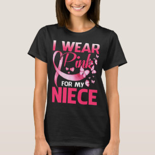 T-shirt Sensibilisation au cancer du sein Je porte le rose