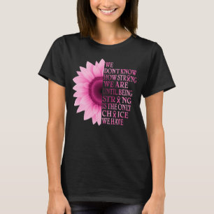 T-shirt Sensibilisation au cancer du sein Le tournesol est