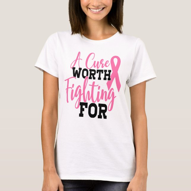 T-shirt Sensibilisation au cancer du sein Lutte contre le  (Devant)