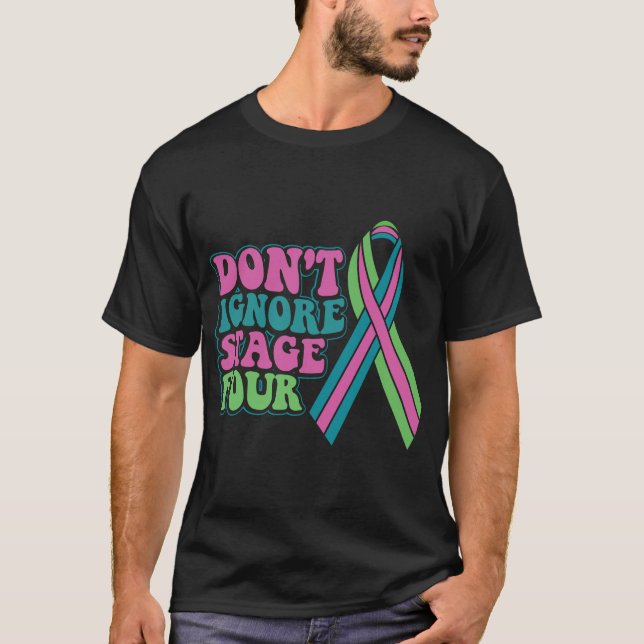 T-shirt Sensibilisation au cancer du sein métastatique (Devant)