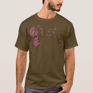 T-shirt Sensibilisation au cancer du sein Pink Peace Love