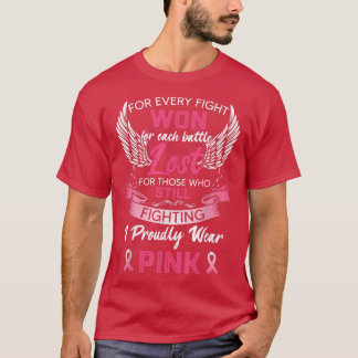 T-shirt Sensibilisation au cancer du sein Pour chaque comb