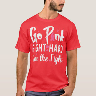 T-shirt Sensibilisation au cancer du sein rose 288