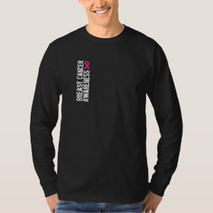 T-shirt "Sensibilisation au cancer du sein" Sleeve de long