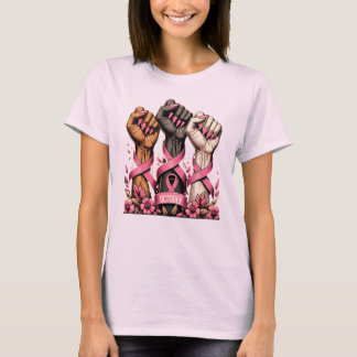 T-shirt Sensibilisation au cancer du sein Soutien des femm