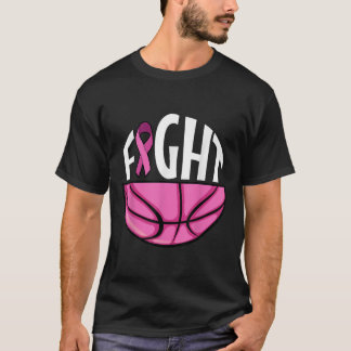 T-shirt Sensibilisation au cancer du sein Thé de basket-ba