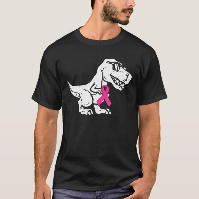 T-shirt Sensibilisation au cancer du sein Toddler Ruban ro (Devant)