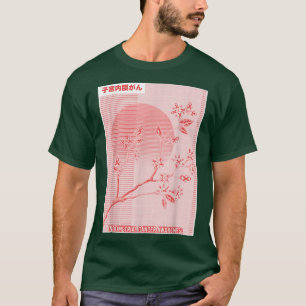 T-shirt Sensibilisation au cancer endométrique Sakura Ceri