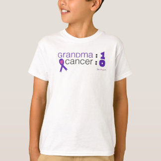 T-shirt Sensibilisation au cancer - Grand-mère : 1 Cancer 