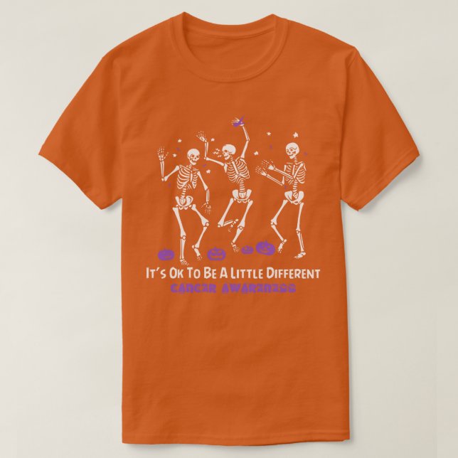 T-shirt Sensibilisation Au Cancer Il Est Ok D'Être Un Peu  (Design devant)