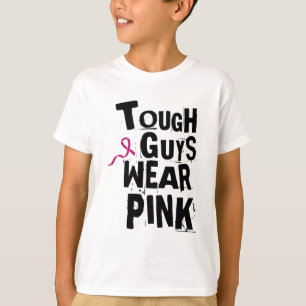 T-shirt Sensibilisation au cancer Les gars durs portent le