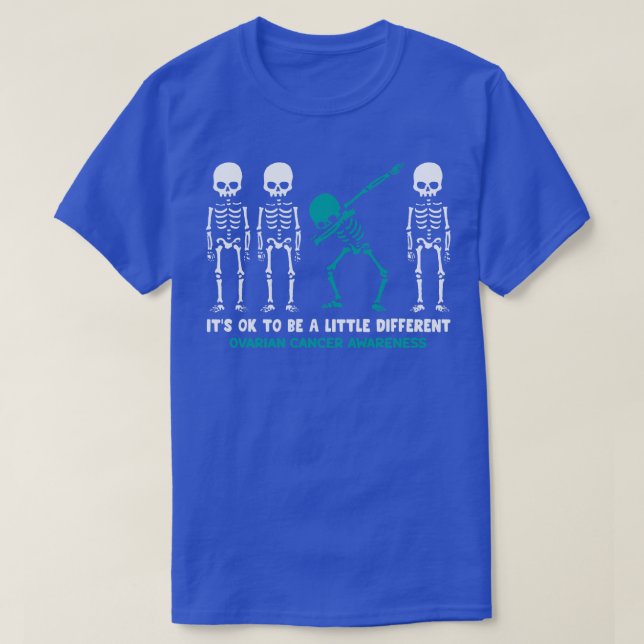 T-shirt Sensibilisation Au Cancer Ovarien Il Est Ok D'Être (Design devant)