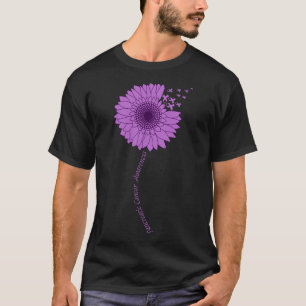 T-shirt Sensibilisation au cancer pancréatique Tournesol p