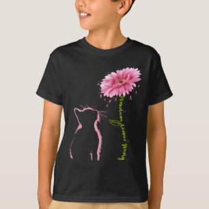 T-shirt Sensibilisation au cancer Ruban rose Fleur de marg