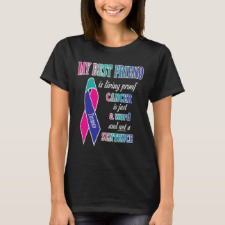 T-shirt Sensibilisation au cancer S (meilleur ami)