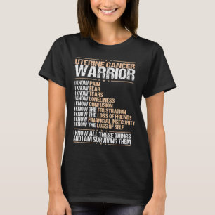 T-shirt Sensibilisation au cancer utérin Je connais Pain
