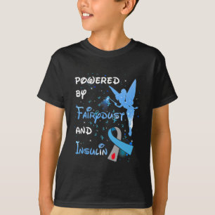 T-shirt Sensibilisation Au Diabète Alimentée Par La Poussi