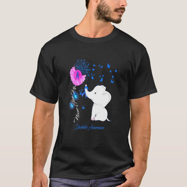 T-shirt Sensibilisation au diabète des éléphants - Diabète (Devant)