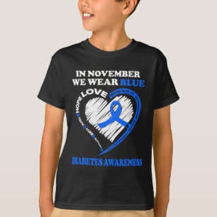 T-shirt Sensibilisation Au Diabète En Novembre Nous Porton