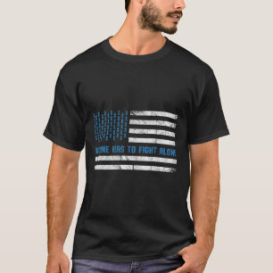 T-shirt Sensibilisation Au Diabète Personne N'A À Combattr