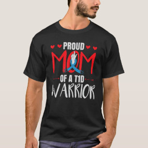 T-shirt Sensibilisation au diabète Type 1 Maman