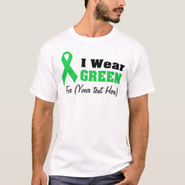 T-shirt Sensibilisation au ruban vert personnalisé