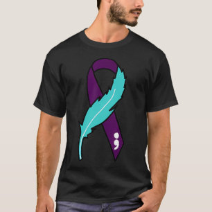 T-shirt Sensibilisation Au Suicide Au Ruban Santé Mentale 